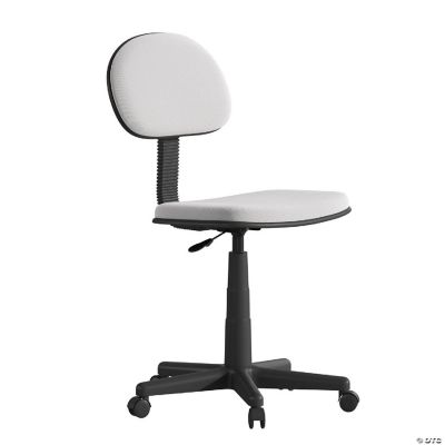 Emma + Oliver Gray Adjustable Mesh Swivel Task Office Chair Low Back