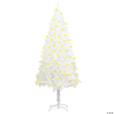Vidaxl 5 White Artificial Christmas Tree With Led Lights Oriental Trading