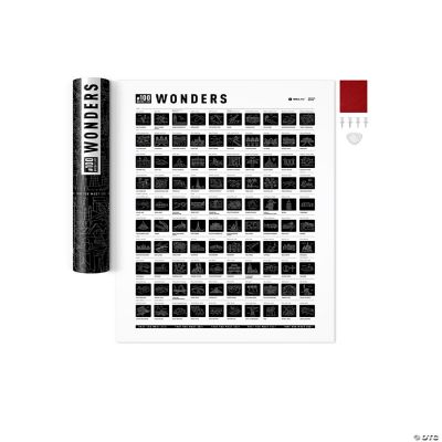 100 Bucketlist WONDERS Edition Poster Oriental Trading