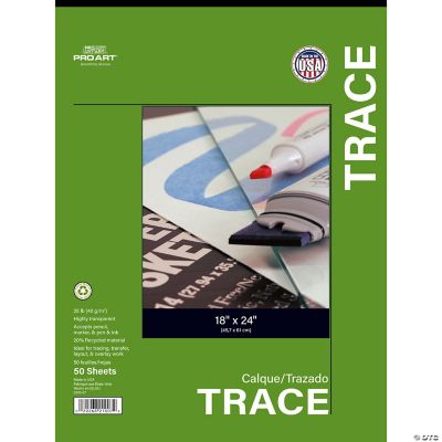 Pro Art Tracing Paper Pad 25lb 18x24 50pc