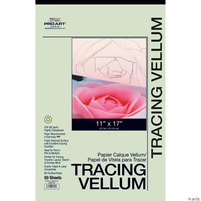 Pro Art Tracing Paper Vellum Pad 37lb 11x17 50pc