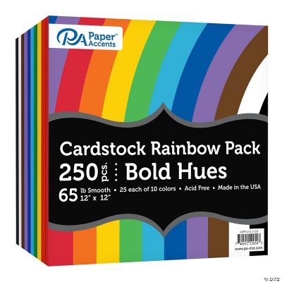 Paper Accents 12x12 65lb Cardstock Variety Pack Modern Hues, 250pc