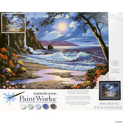 Paint Works Paint/Number Kit 20x16 MoonlitParadise