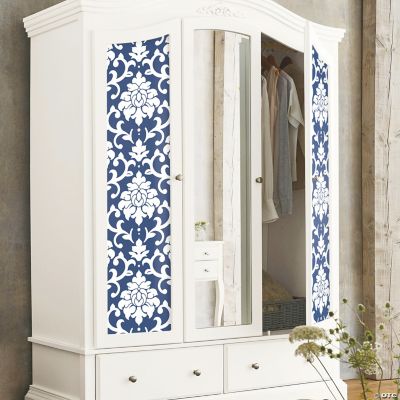 RoomMates Glamour Peel & Stick Wallpaper, Grey Oriental Trading