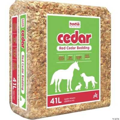 PetsPick Kiln Dried Red Cedar Bedding, 41L Oriental Trading