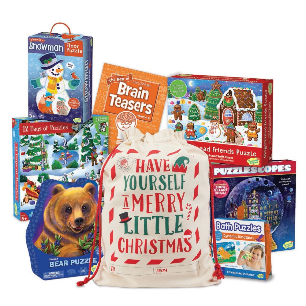 Puzzles for All Ages Holiday Gift Bundle From MindWare