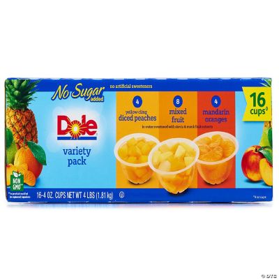 Dole No Sugar Added Fruit Bowls 16 x 4 oz Oriental Trading