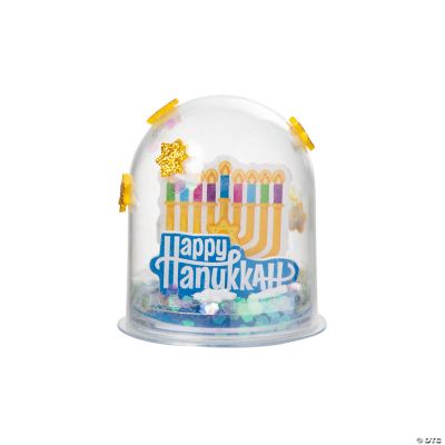 Melrose International Hanukkah Candle Snow Globe 9.5