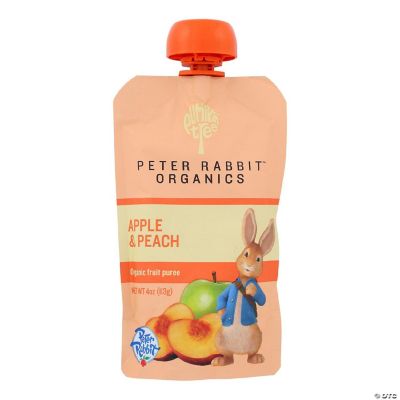 Peter Rabbit Organics Fruit Snacks, Peach and Apple 4 oz, 10 Pack