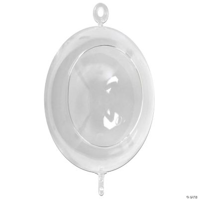 Midwest Design Glass Hanging Ball 6" w/2 hooks 1pc (3 piece)
