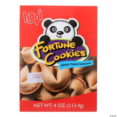 Hapi Snacks Fortune Cookies 4 oz Pack of 12 Oriental Trading