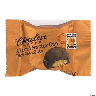 Chocolove Xoxox Cup Almond Butter Dark Chocolate .6 oz 50 Pack