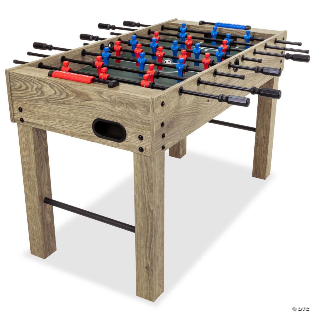 Gosports 48" game room size foosball table - oak finish - includes 4 balls and 2 cup holders From MindWare