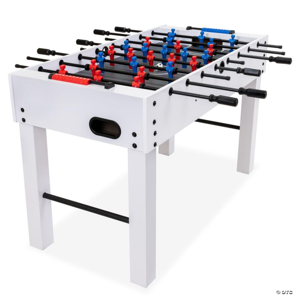 Gosports 48" game room size foosball table - white finish - includes 4 balls and 2 cup holders From MindWare