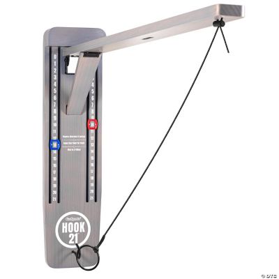 Gosports hook 21 wall mounted ring swing game with foldable arm play