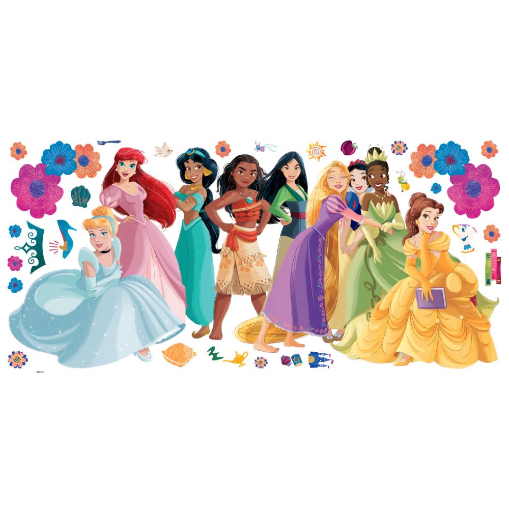 Disney princess flowers and friends giant peel & stick wall decals From MindWare