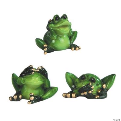 FC Design 3-PC Hear-No, See-No, Speak-No Evil Frog Set 2"W Statue ...