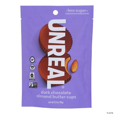 Unreal Dark Chocolate Almond Butter Cups 6 Bags 3 2 Oz Each Oriental Trading