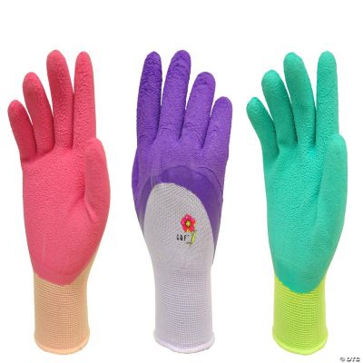 Microfoam Women Garden Gloves, 3 Pairs