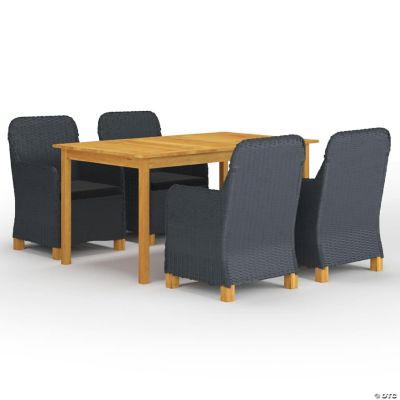 vidaXL Acacia Wood Patio Dining Set Outdoor Garden Dinner Seat