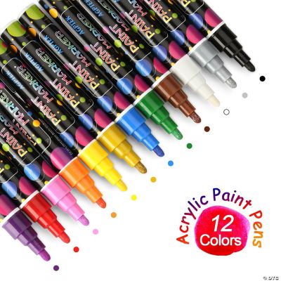 AGPtEK AcrylicBased Paint Makers Set of 12 Oriental Trading