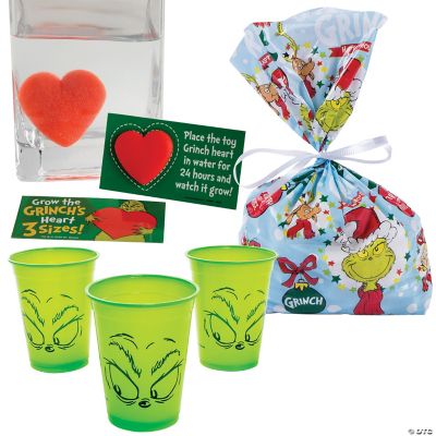 Bioworld The Grinch His Heart Grew Three Sizes 16 Oz. Acrylic Cup with  Straw and Reusable Ice Molds