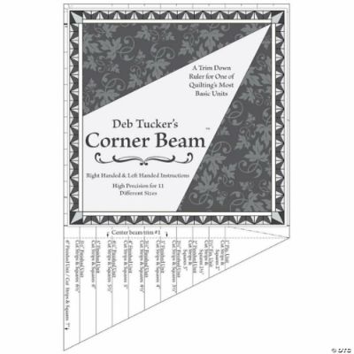 The Corner Beam is a trim down tool for quiltings basic blocks Studio 180