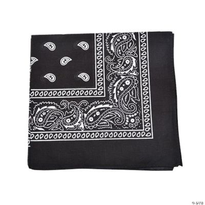 Mechaly Extra Large Quality Polyester Paisley Print Bandana 27 x 27 ...