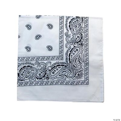 Mechaly Extra Large Quality Polyester Paisley Print Bandana 27 x 27 ...