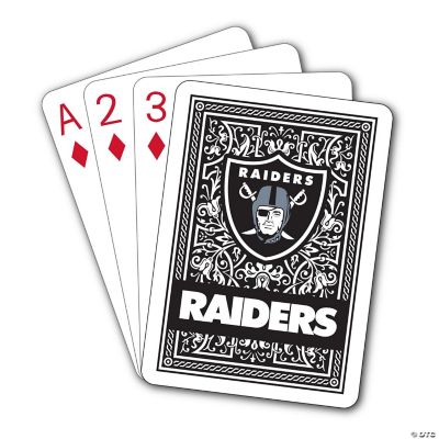 MasterPieces Officially Licensed NFL Las Vegas Raiders 2-Pack Playing cards  & Dice set for Adults