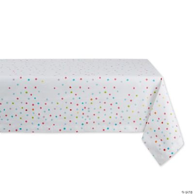 Confetti Toss Printed Tablecloth 60X104 Inch