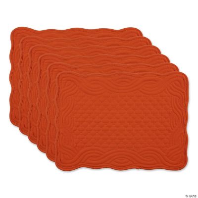 Pumpkin Spice Quilted Farmhouse Placemat (Set Of 6)