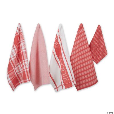 Design Imports Assorted Everyday Kitchen Towels 5-pack