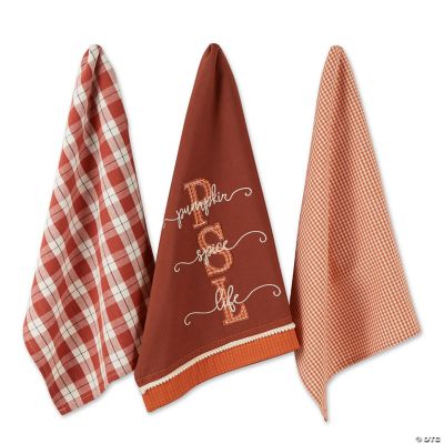 Set of 3 Kitchen Dish Towels, Tea Towels 18x28, Washable Drying