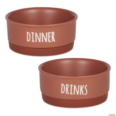 Bone Dry Ceramic Pet Collection Dinner, Drinks & Dessert Set, Large, 7.5x2 Count.4, Black, 2 Count Bone Dry Ceramic Pet Collection Dinner, Drinks & Dessert Set, Large, 7.5x2 Count.4, Black, 2 Count