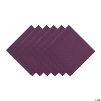 Eggplant Napkin (Set Of 6) Oriental Trading