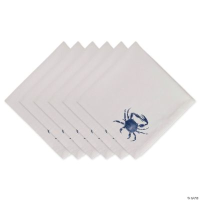 Blue Crab Printed Napkin (Set Of 6)