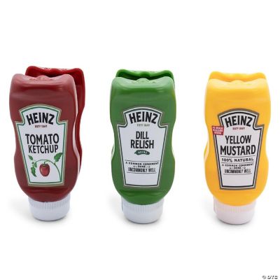 Heinz Bottle Chip Clips Picnic Pack Set of 3 Ketchup, Mustard, Relish