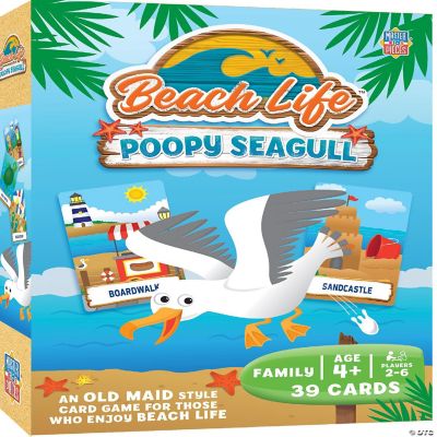 MasterPieces Licensed Kids Games - Beach Life - Seagull Poop Card Game for  Kids & Family