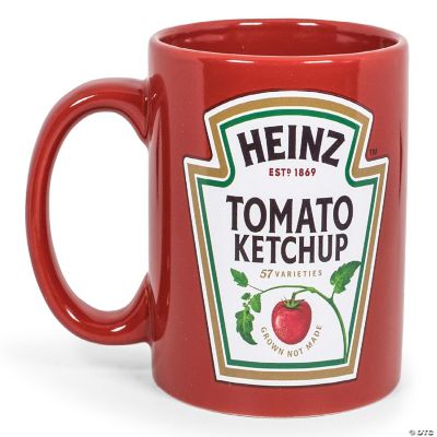 Heinz Ketchup Logo "Worth The Wait" Ceramic Coffee Mug Holds 16 Ounces
