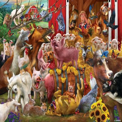 Horse Farm Jigsaw Puzzle 1000 pezzi Adulti Girasole Meadow Ranch Puzzle