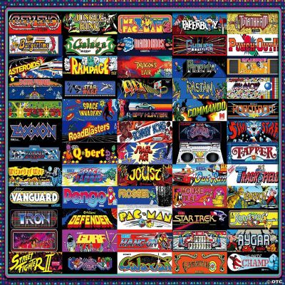 Arcadeageddon! Retro Arcade Game Collage 1000Piece Jigsaw Puzzle