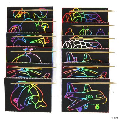 Scratch-Art Large Stylus Stick, 5-1/4 x 1/4 Inches, Pack of 25