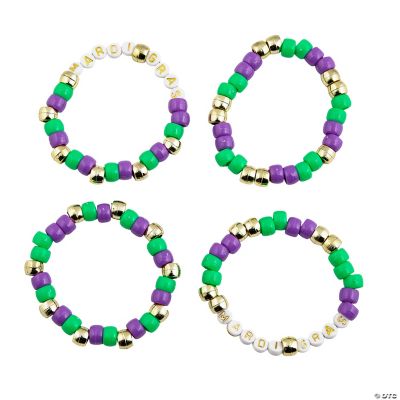 Bulk 72 Pc. Mardi Gras Friendship Rope Bracelets