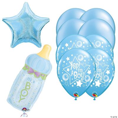 It's a Boy Newborn Baby Balloon Kit 31" Bottle Bouquet Mayflower