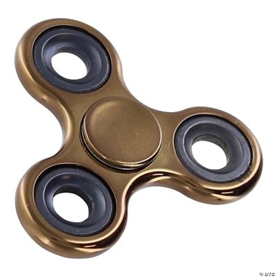 Metallic Fidget Spinner Bronze | Oriental Trading