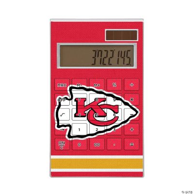 Keyscaper Kansas City Chiefs Stripe Desktop Calculator Oriental Trading