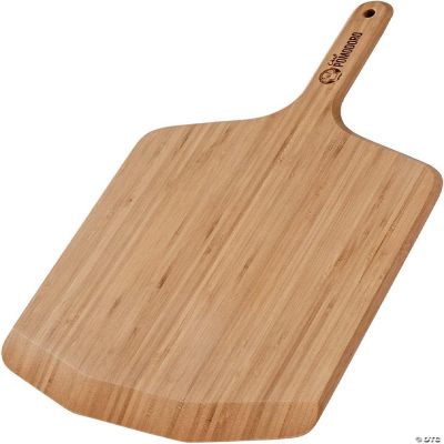 Chef Pomodoro 12-inch Bamboo Pizza Peel, Lightweight Wooden Pizza Paddle  and Serving Board