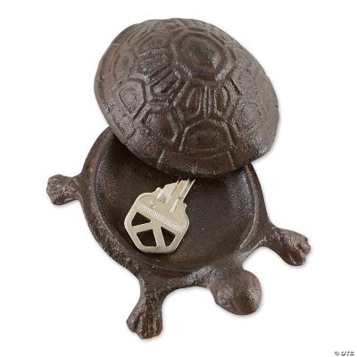 Cast Iron Turtle Secret Key Holder 4X3.75X1.5"
