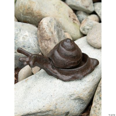 Secure Cast Iron Garden Snail Secret Key Holder 6X3.37X2.37"